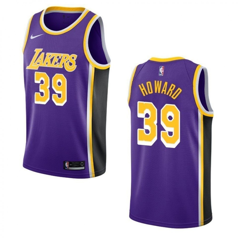 Men's Los Angeles Lakers Dwight Howard #39 Purple Swingman NBA Jersey - Statement Edition-Pro Kit Vault | Brand New 26/27 Sports Jerseys
